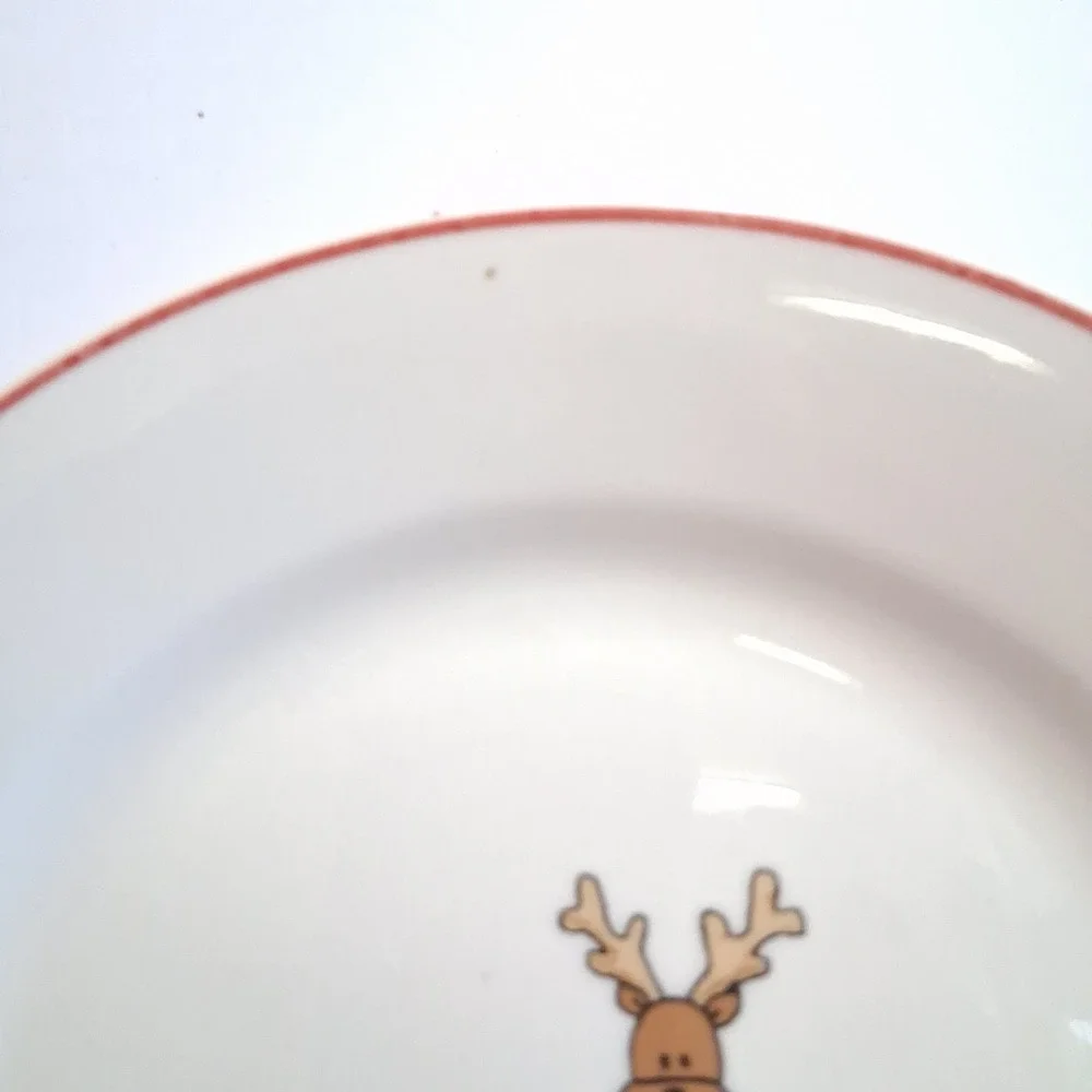 Rainbow Mountaion Ltd Prancer Christmas‎ Plate Salad/Dessert Colllectable NB